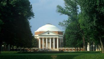 Exterior of Rotunda at University of Virginia designed by Thomas Jefferson, Charlottesville, VA