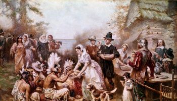 The First Thanksgiving by Jean Leon Gerome Ferris