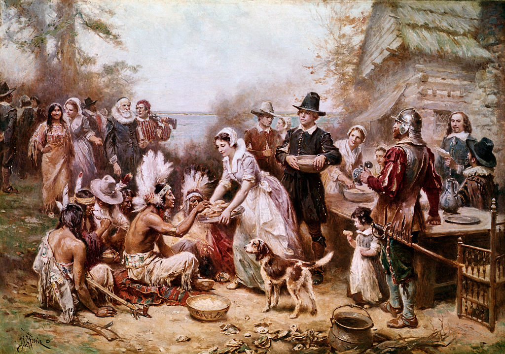 The First Thanksgiving by Jean Leon Gerome Ferris