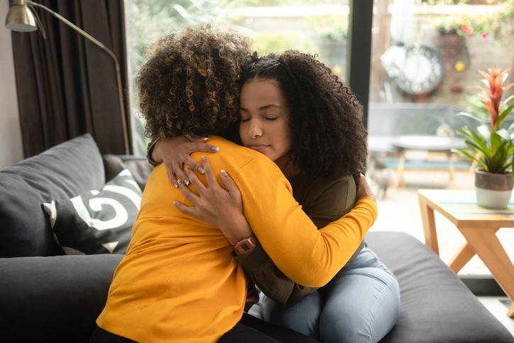 A teen girl in psychotherapy