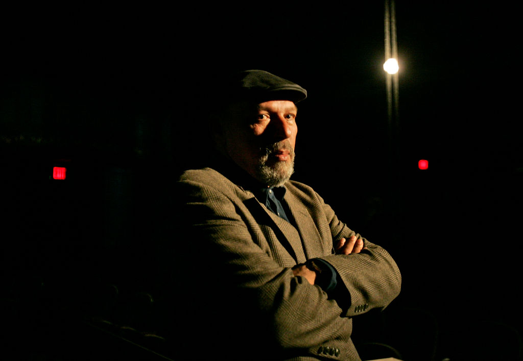 (8/25/04 Boston,MA) Playwright August Wilson at the Huntington Theater. (_C2Z0133.JPG Staff photo by Matthew West Saved in Thursday)
