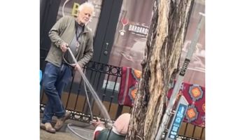 Collier Gwin, San Francisco man on video spraying homeless woman with water