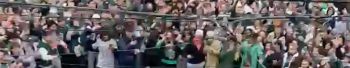 Temple University Philadelphia Eagles fans flip car and riot video