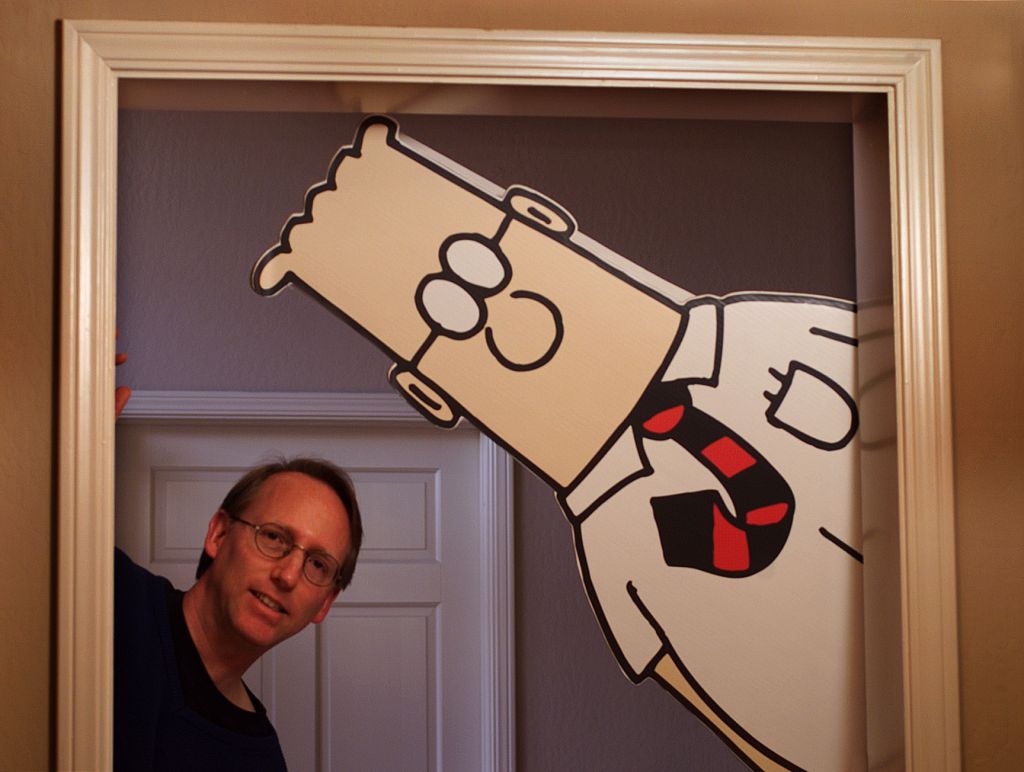 DILBERT/C/17DEC98/DD/MAC Scott Adams, the creator of "DILBERT" the comic strip has a new project in the works, an animated TV series set to take to the airwaves in January. Sharing the spotlight with "DILBERT". by Michael Macor/The