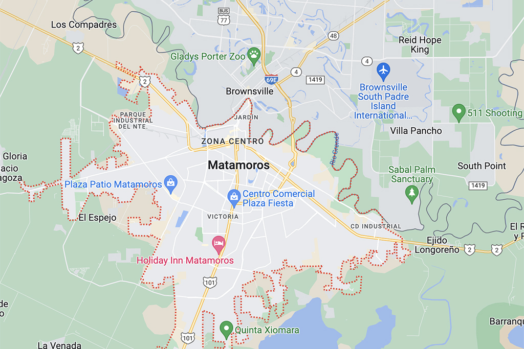 Matamoros, Mexico map
