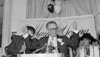 Coleman A. Young Speaking at Podium