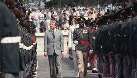 Carter Reviewing Nigerian Military Guard