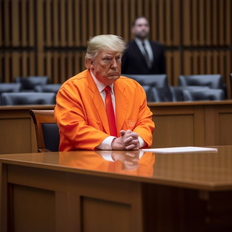 Trump's fake arraignment