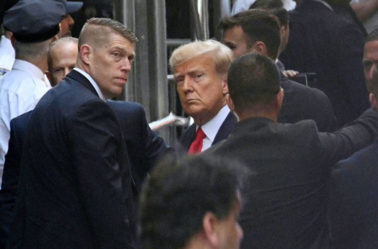 Protests Outside Manhattan District Attorney's Office