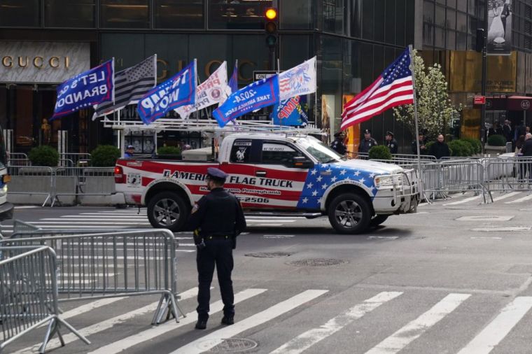 Protests Outside Manhattan District Attorney's Office