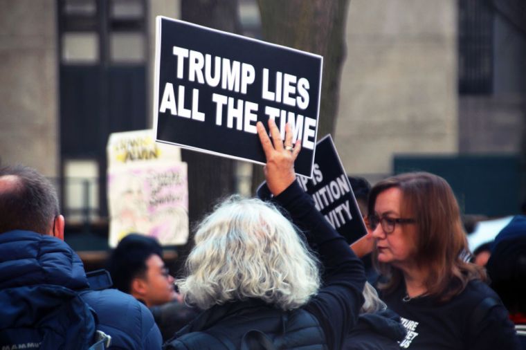 Protests Outside Manhattan District Attorney's Office