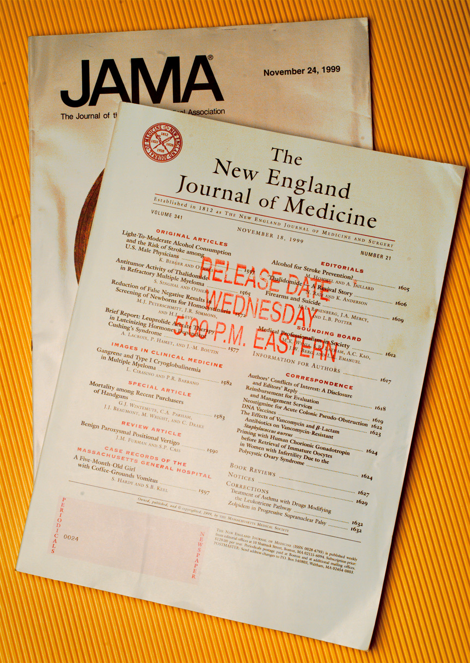 Rick Meyer x77020  Magazine covers for Dave Shaw. 001755.ME.0203.shaw2.rm. The New England Journal