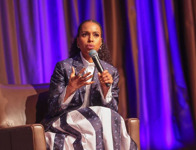 Actress Kerry Washington speaks with Rev. Al Sharpton in "The Power of our Vote"