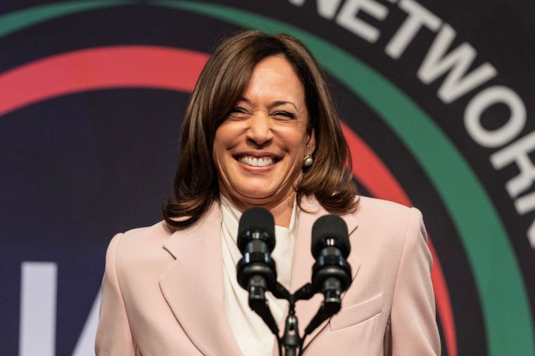 Vice President of the USA Kamala Harris speaks during NAN