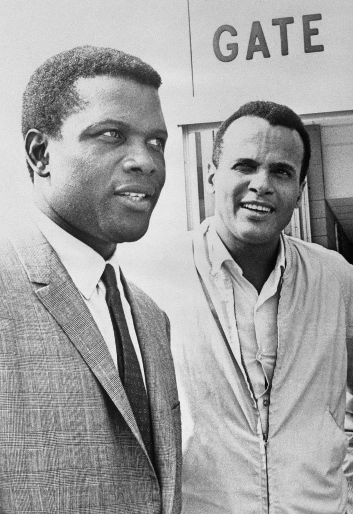 Sidney Poitier and Harry Belafonte