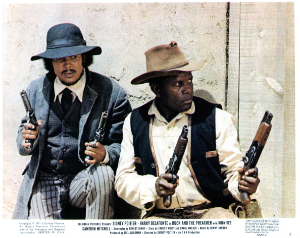 Harry Belafonte And Sidney Poitier In 'Buck And The Preacher'