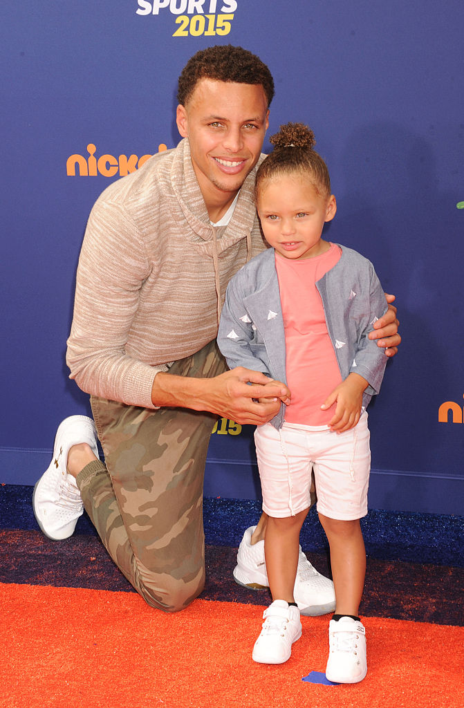 Riley and Steph attend the Nickelodeon Kids' Choice Sports Awards in 2015
