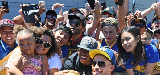 Watch: Steph Curry's daughter Riley has a hilarious reaction to a young  fan's marriage proposal during Warriors' victory parade