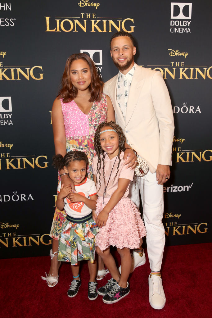 The Currys attend the world premiere of 'The Lion King'