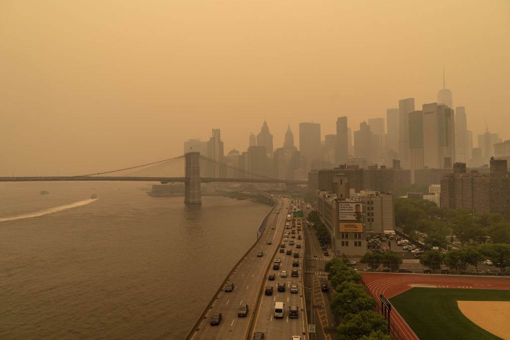 New York experiences worst air quality because of Canadian wildfires