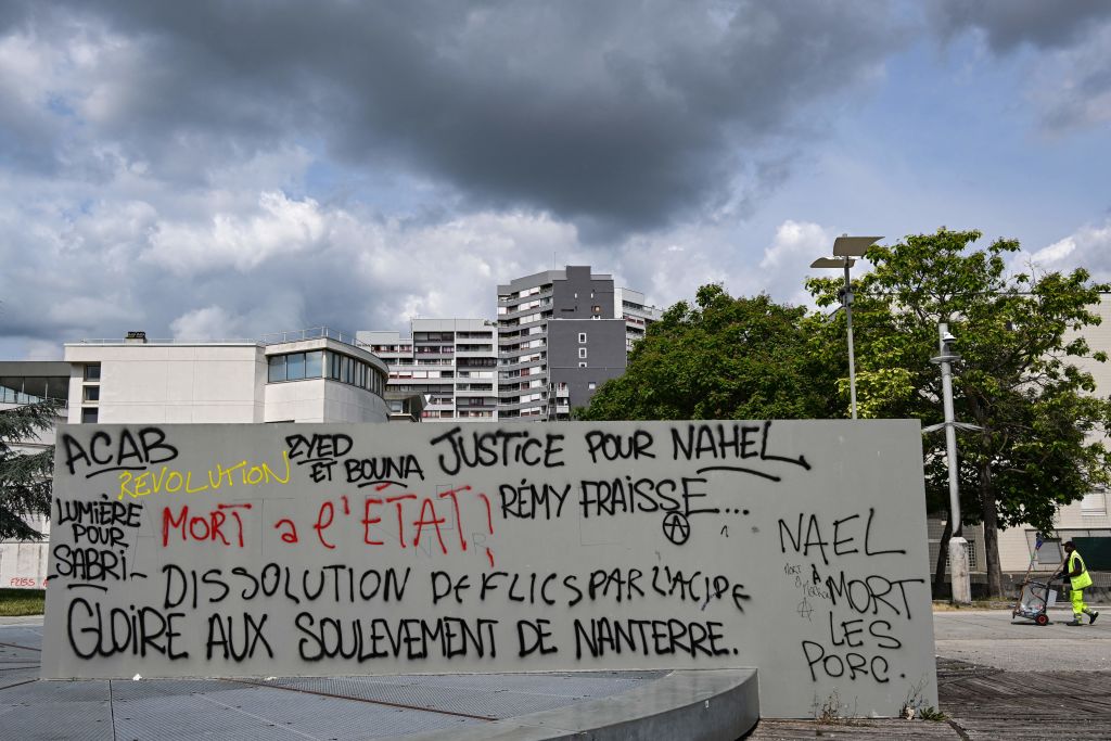 Paris Protest Graffiti