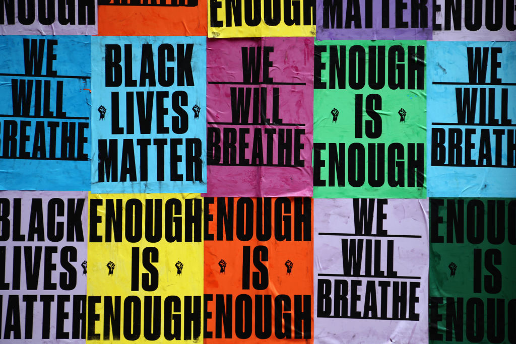 Black Lives Matter street art, New York, USA - 15 Jun 2020