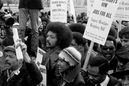 In 1975 Rev. Jackson marched for jobs