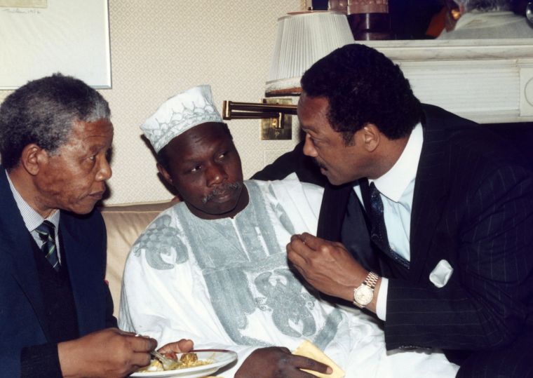 Nelson Mandela and Jesse Jackson