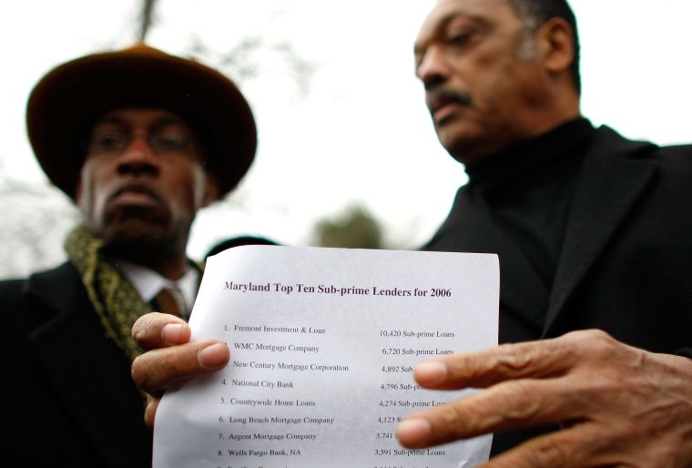 Jesse Jackson (R), founder of the Rainbow PUSH Coalition, and Seat Pleasant Mayor Eugene Grant (L)