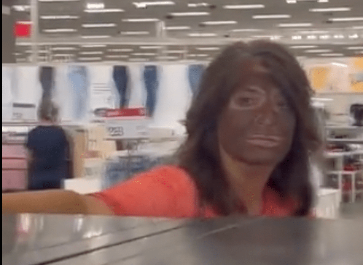 white woman blackface colorado