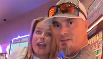 Karen casino viral video couple Las Vegas Black man racial slurs white couple