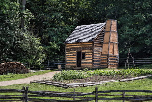 Slave cabin on the George Washington estate and farm...