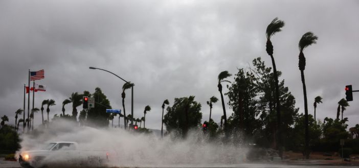 Tropical Storm Hilary Brings Wind and Heavy Rain to Southern California
