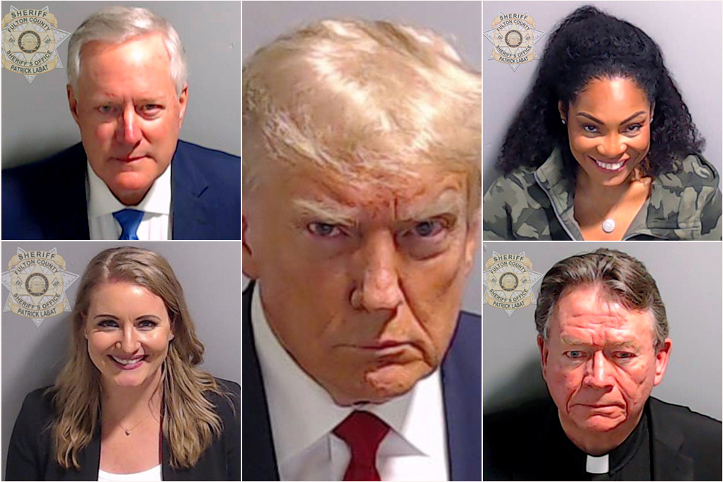 Trump indictment mugshots