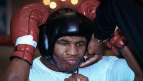 Boxer Mike Tyson in Atlantic City 1990