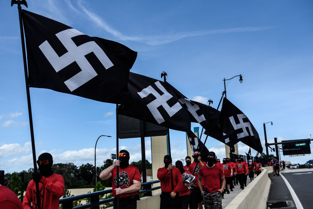 Neo-Nazi Groups Hold Demonstrations In Orlando, FL