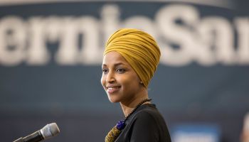Sen. Bernie Sanders Campaigns For President In New Hampshire With Rep. Ilhan Omar