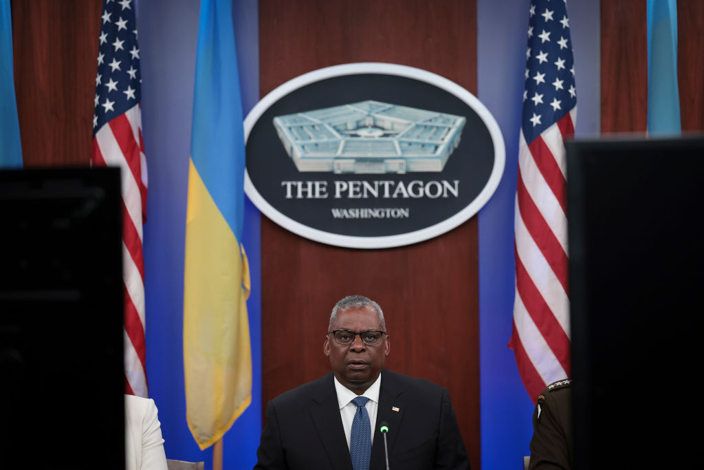 Defense Sec'y Austin Delivers Remarks At Ukraine Defense Contact Group Meeting