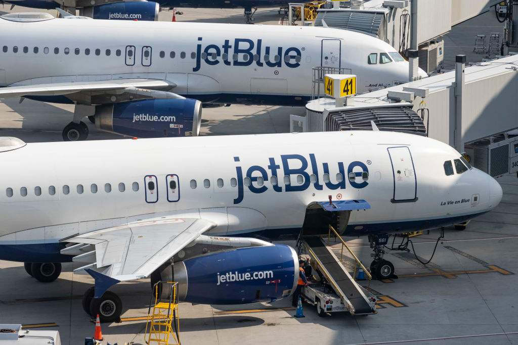 JetBlue Aircraft At LaGuardia Airport