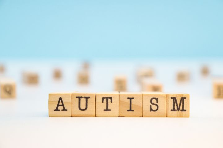 Autism Word In Wooden Cubes