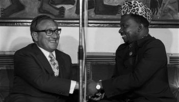Mobutu Sese Seko et Henry Kissinger en 1976