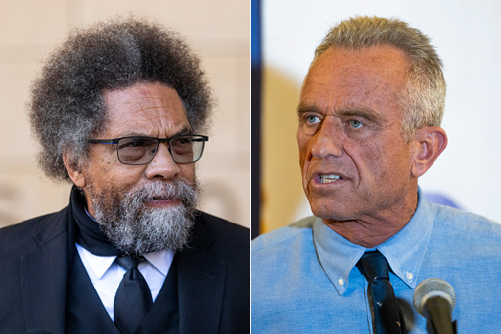 third-party presidential candidates Cornel West and Robert F. Kennedy Jr.