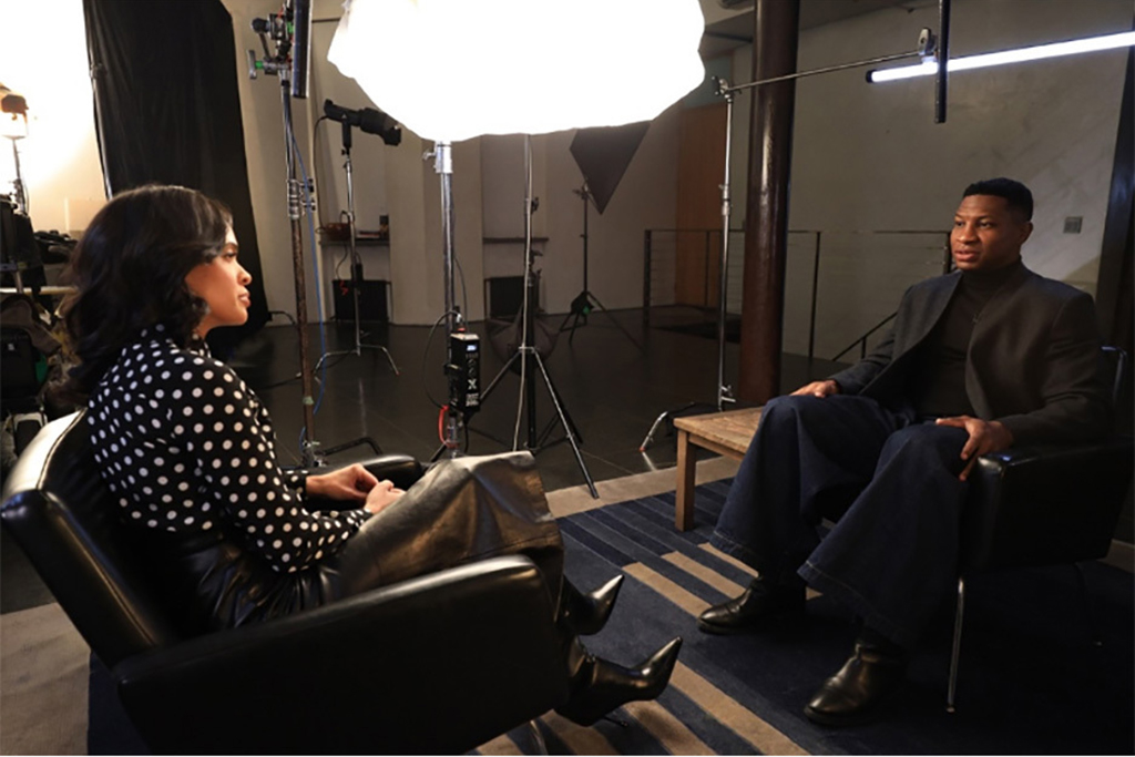 ABC News interviews Jonathan Majors