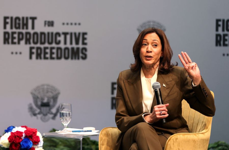Vice President Kamala Harris Continues Her "Fight For Reproductive Freedoms" Tour In San Jose, CA