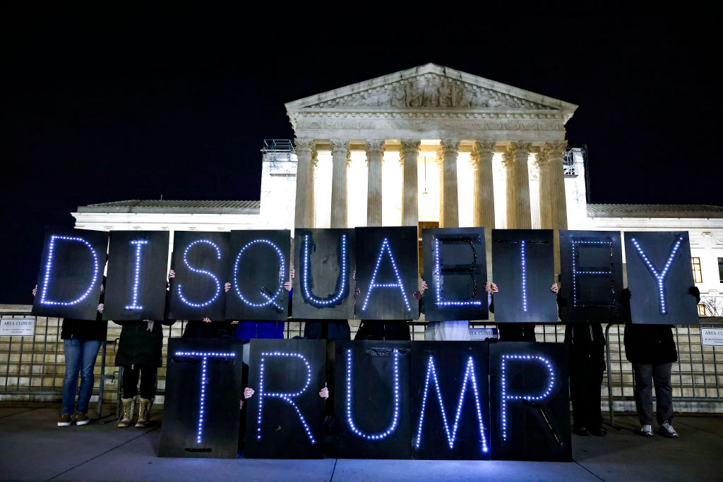 MoveOn Members Demand SCOTUS Disqualify Trump