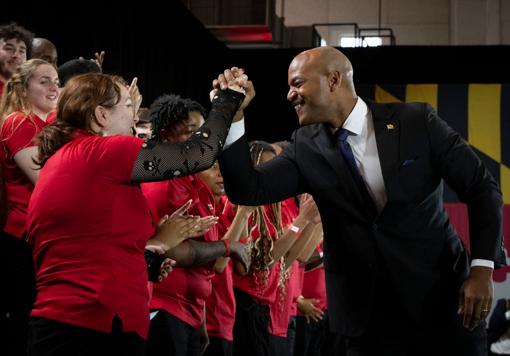 Gov. Wes Moore launches his yearlong service program for young people on October 27 in College Park, MD.