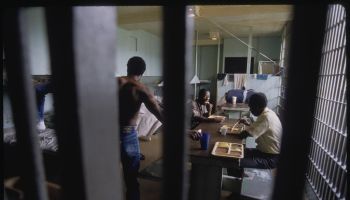 Coahoma Jail Inmates with Their Meals Behind Bars