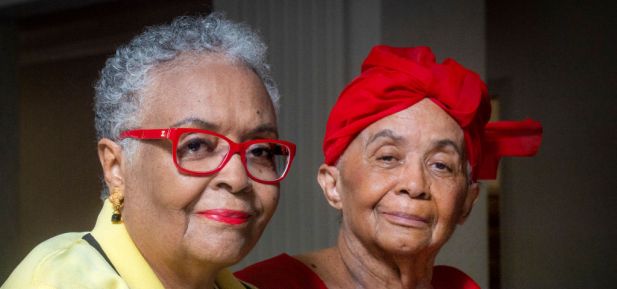 Joyce and Dorie Ladner, sisters and former SNCC activists in Mississippi and D.C., September 16 in Washington, DC.
