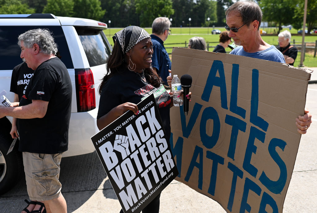 Black Voters Matter Event At Rest Stop In Catoosa County Georgia