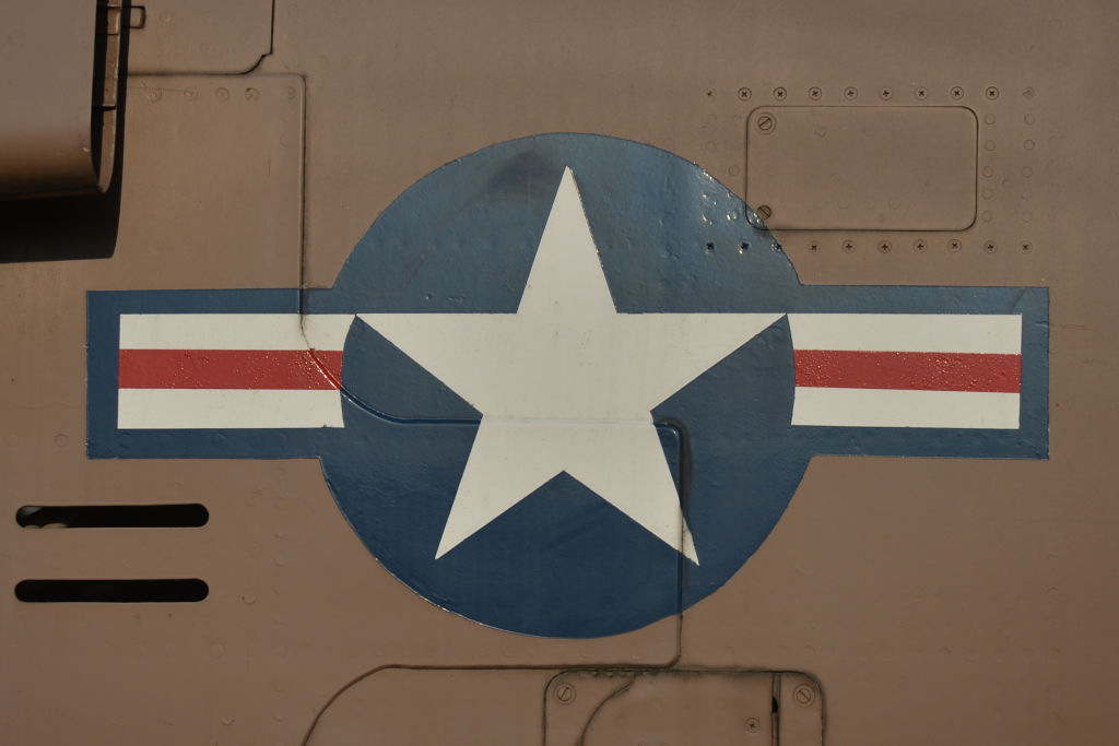 United States Air Force insignia seen on an aircraft at the...